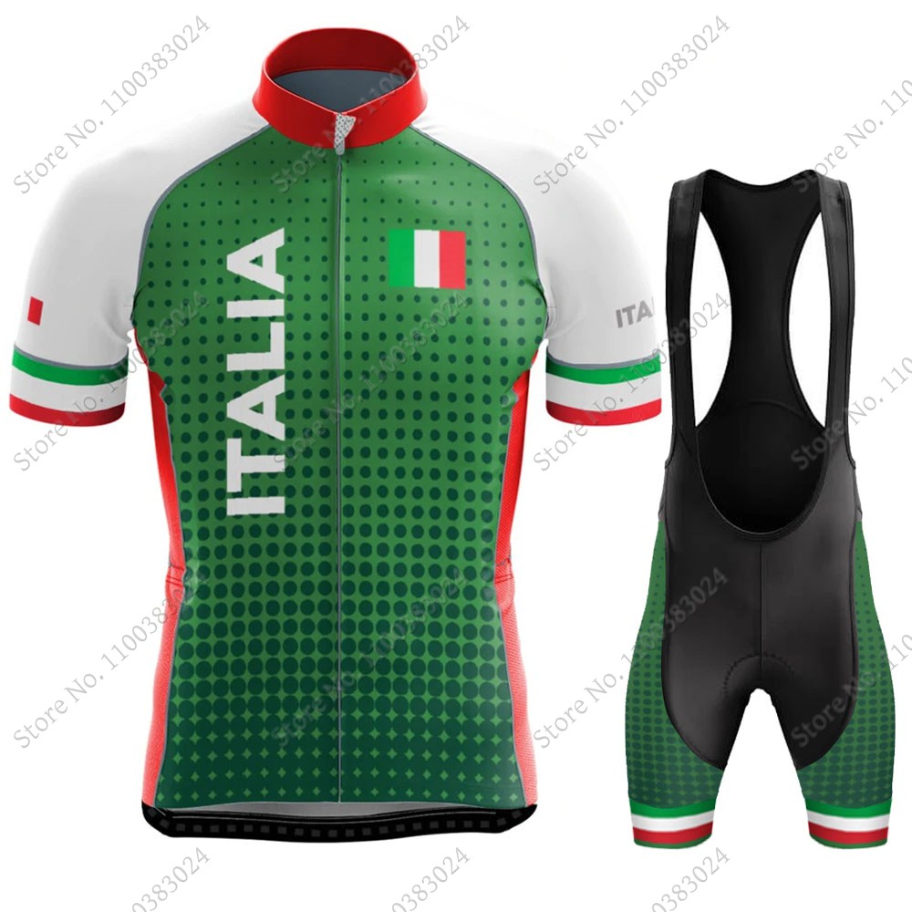 Cycling Gear Italy - イタリア国旗のサイクリングジャージ,自転車服,マウンテンバイクショーツ,夏,2022
