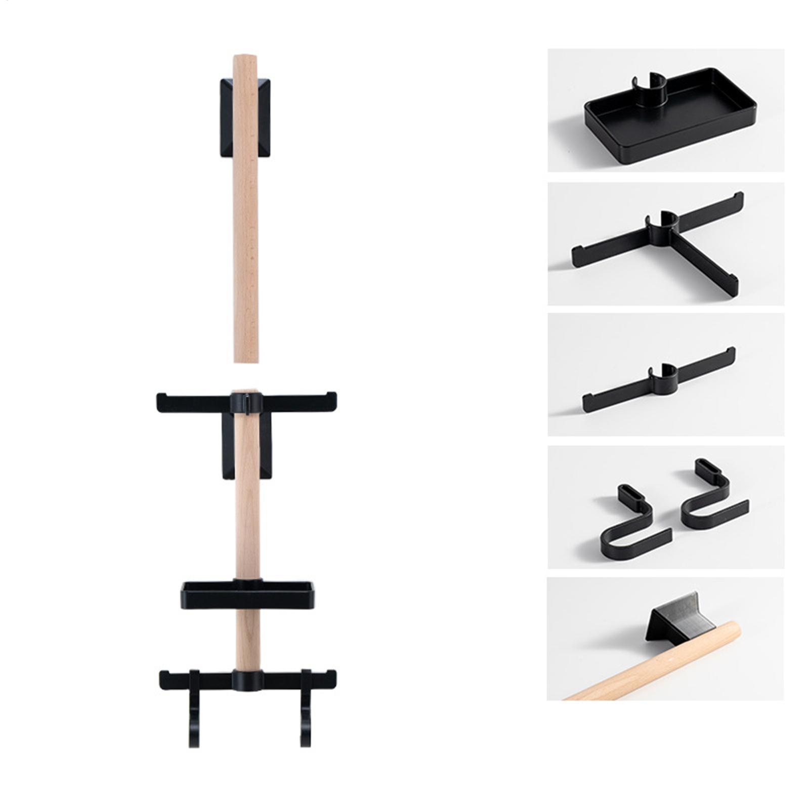 Cycling Gear Wall Mount - 垂直サイクリングギアオーガナイザーラック、自転車アクセサリー、ヘルメット、メガネ用の壁掛けホルダー、自宅のガレージや作業場の整理整頓に。