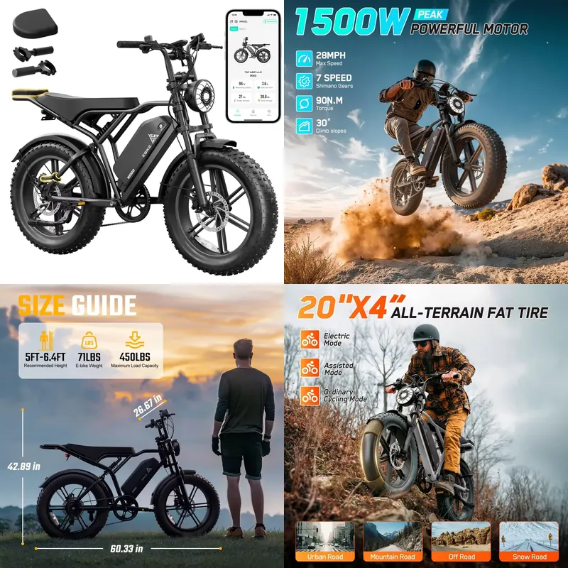 Road Bike Tire - 2026年OEM工場価格R002 20インチタイヤEバイク 48V 15Aバッテリー オフロード自転車 750W