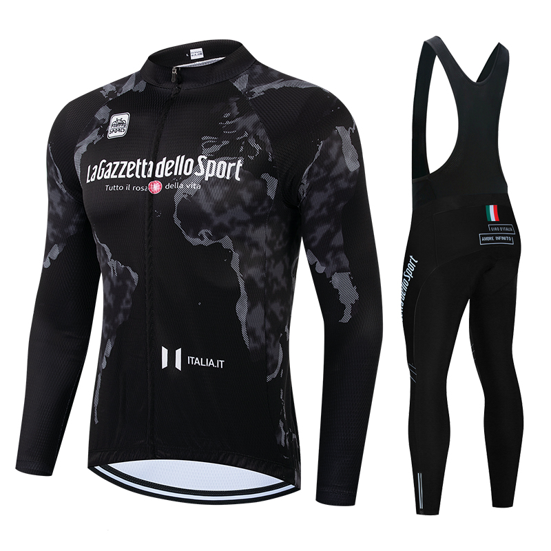 Cycling Gear Italy - 春夏ロングサイクリングジャージバイクジャケットマイヨパンツセットツールデイタリアD'ITALIA Ropa Ciclismoプロチーム自転車ウェア