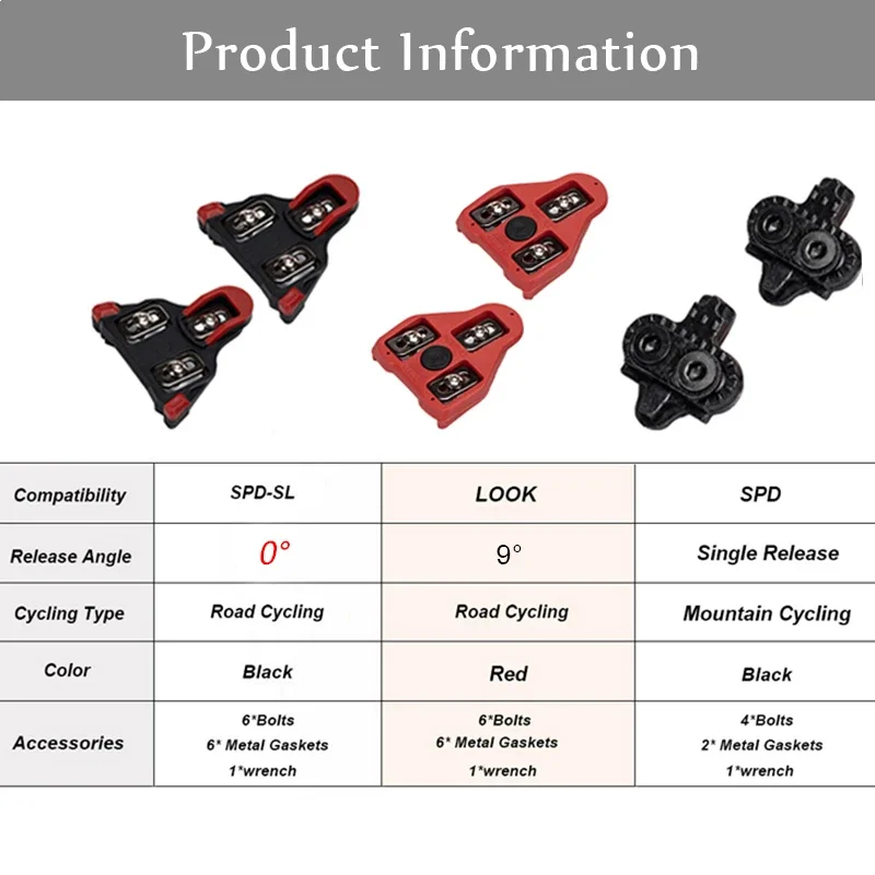 BUCKLOS ロードサイクリングシューズクリート SPD- - Road Bike Cleats のレビューと価格