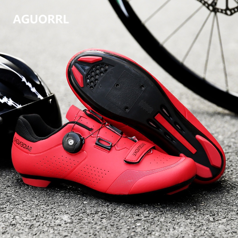 プロフェッショナルメンズMTBサイクリングシューズ、ビッグサ - Road Bike Cleats のレビューと価格