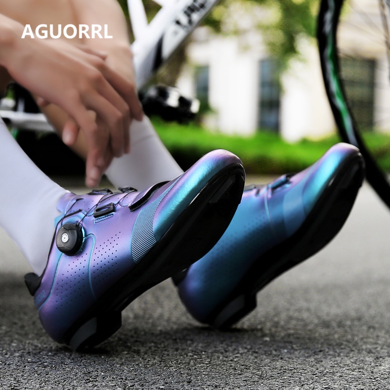 プロフェッショナルメンズMTBサイクリングシューズ、ビッグサ - Road Bike Cleats のレビューと価格