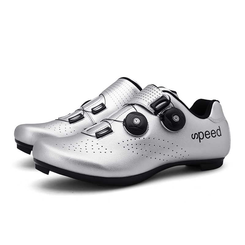 サイクリングシューズメンズロードバイクレース競技靴セルフロッ - Road Bike Cleats のレビューと価格