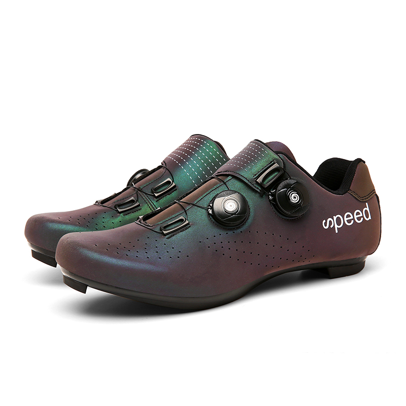 サイクリングシューズメンズロードバイクレース競技靴セルフロッ - Road Bike Cleats のレビューと価格