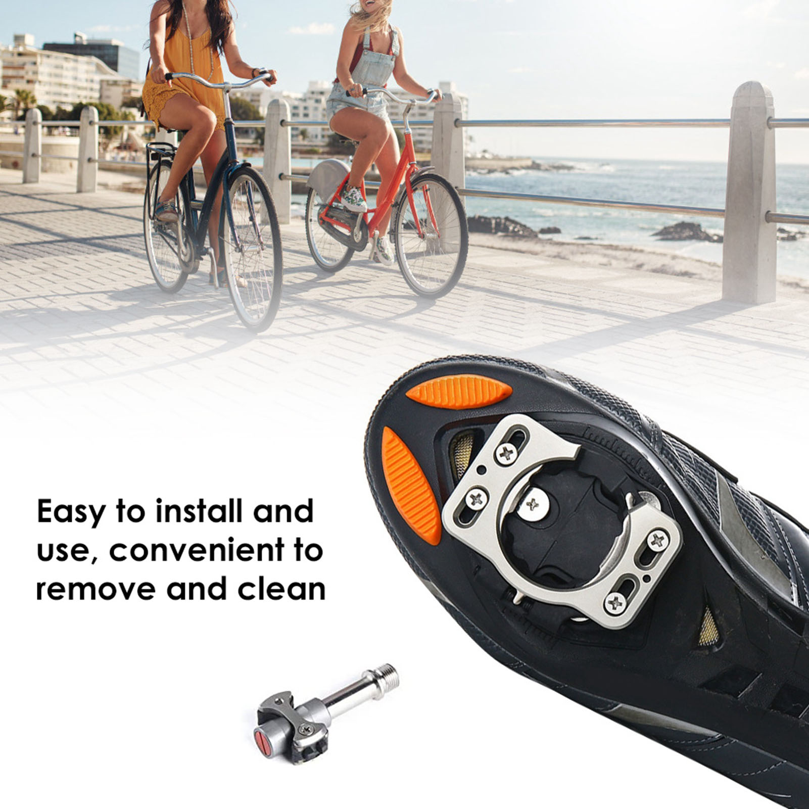 1 ペア自転車ペダルクリートクイックリリース Pprotec - Road Bike Cleats のレビューと価格