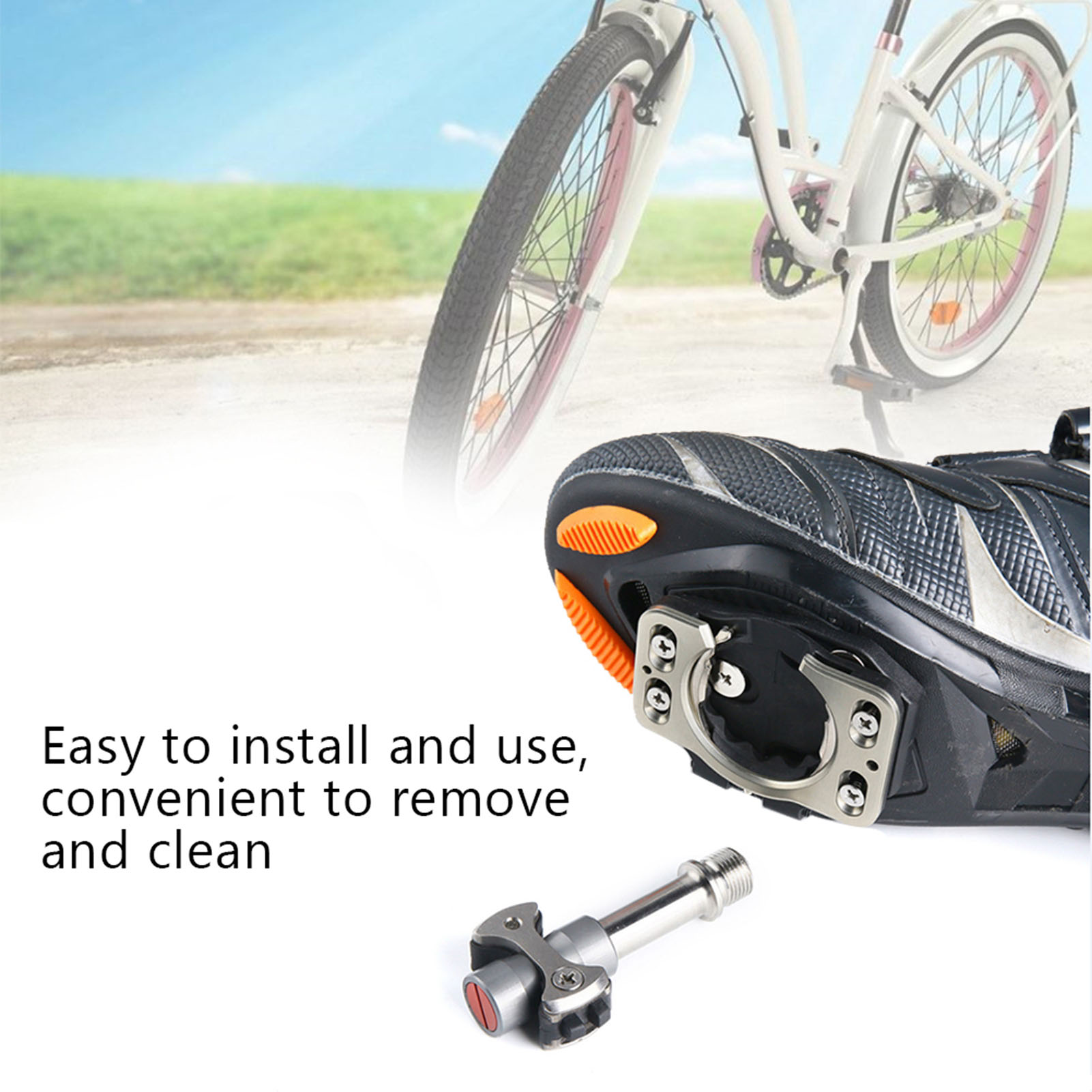 1 ペア自転車ペダルクリートクイックリリース Pprotec - Road Bike Cleats のレビューと価格