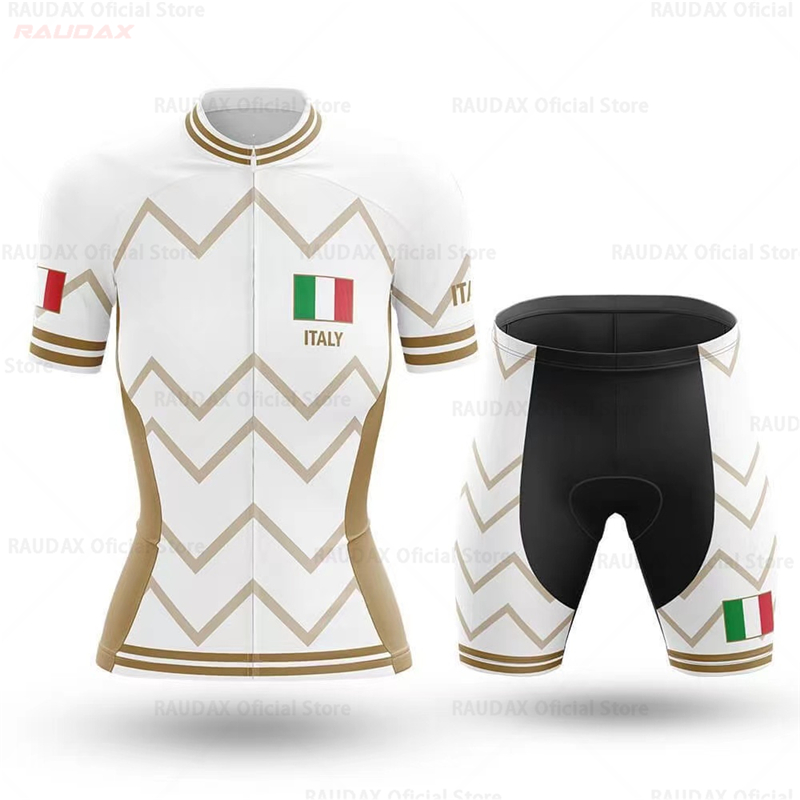 イタリア女性サイクリングセット夏 2026 新しい自転車服通 - Cycling Gear Italy のレビューと価格