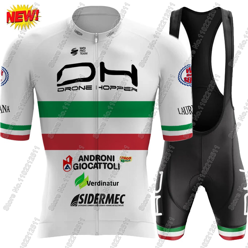 アンドロニチームサイクリングジャージーセット男性用、半袖服、 - Cycling Gear Italy のレビューと価格