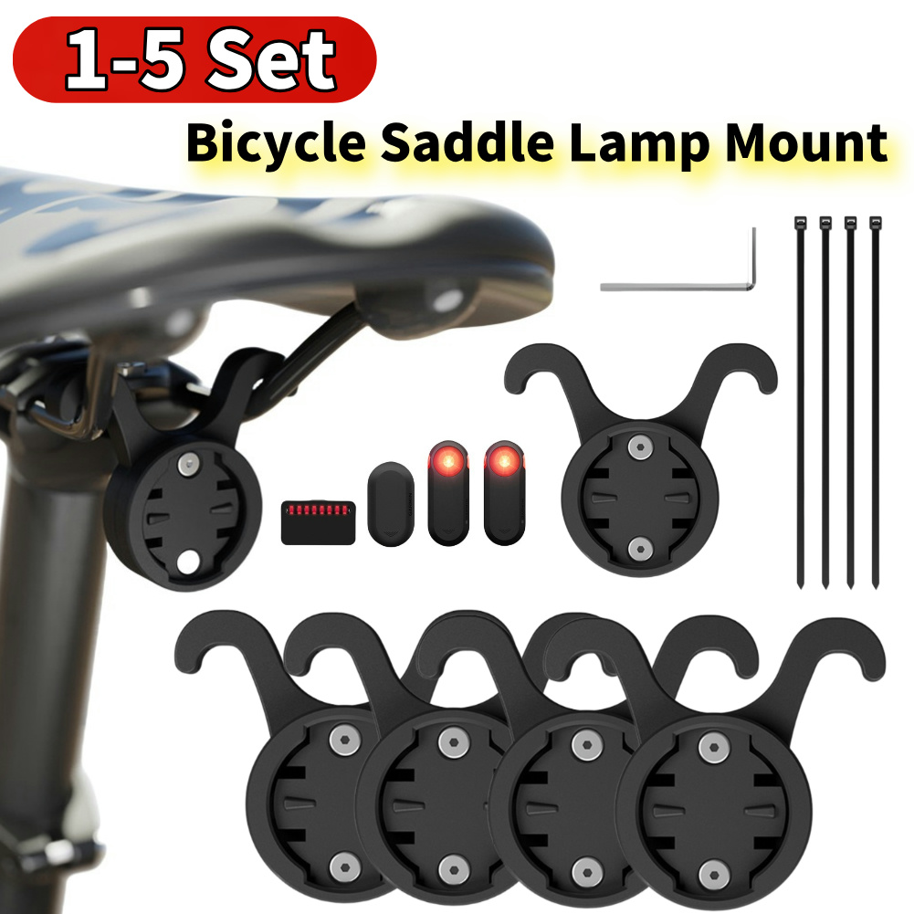 1-5 セット自転車サドルランプマウント耐衝撃自転車シートポ - Bike Tail Light のレビューと価格