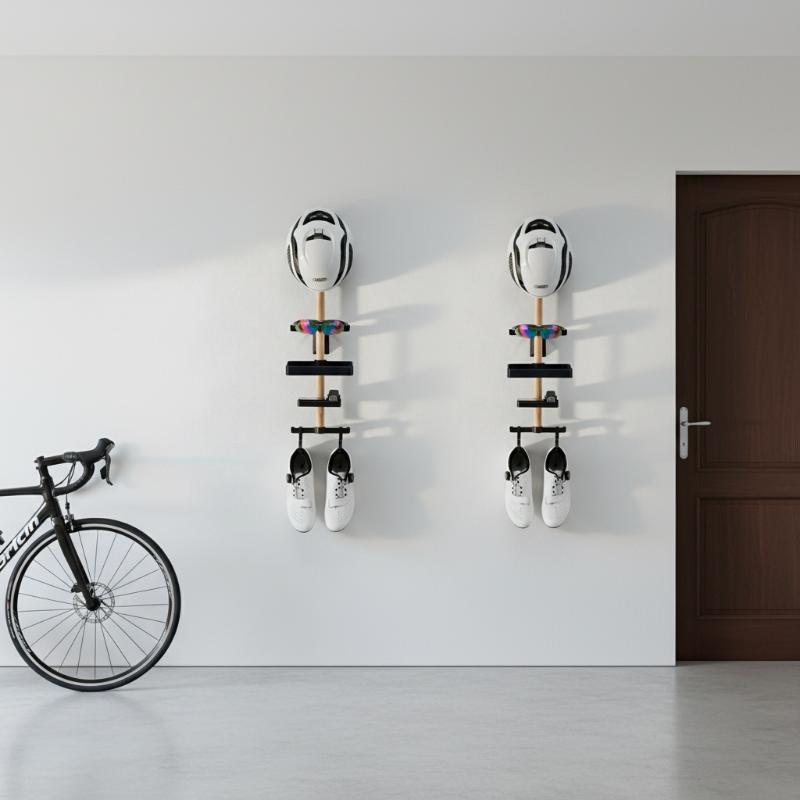 自転車デスクトップオーガナイザーディスプレイマウント1セット - Cycling Gear Wall Mount のレビューと価格