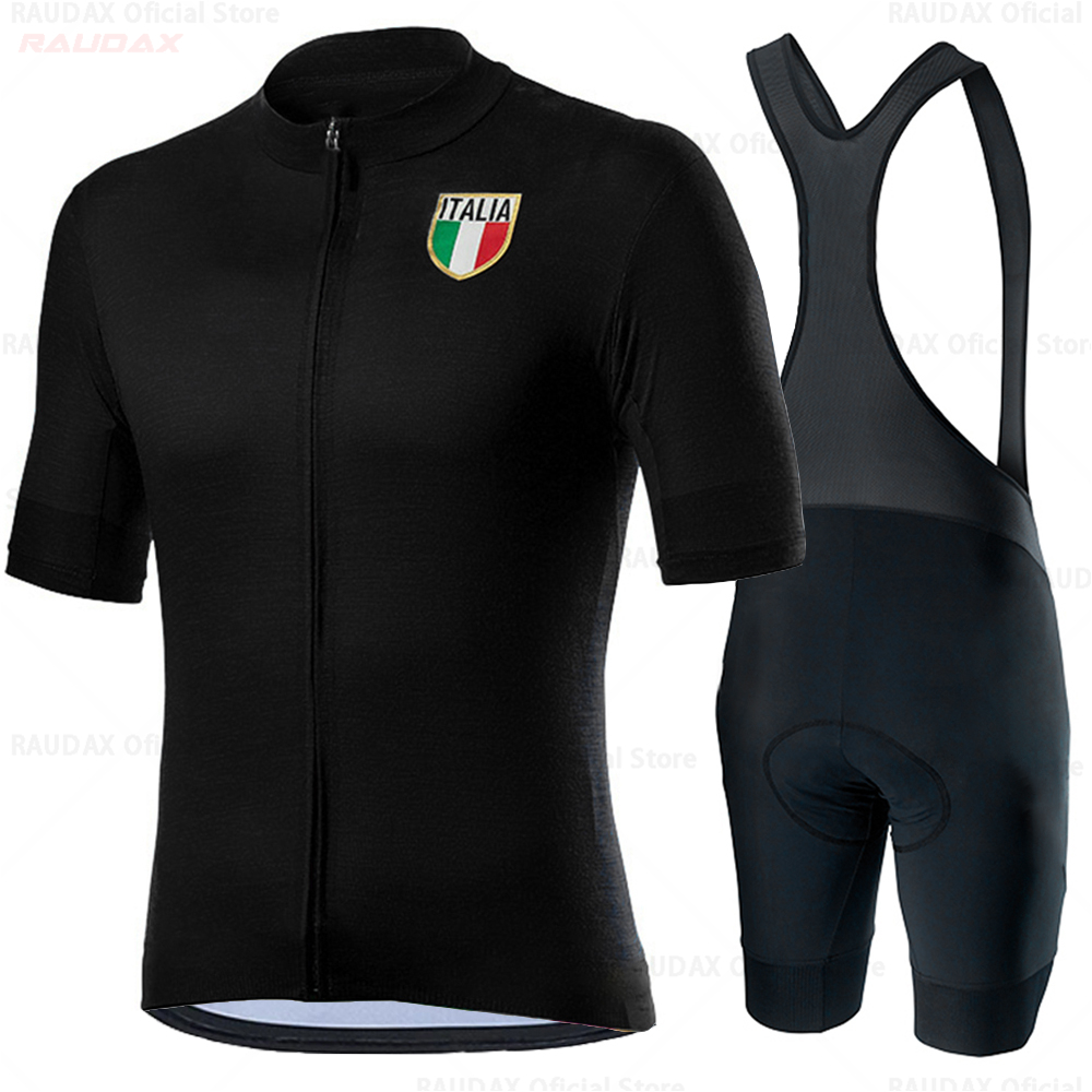 Raudaxイタリアサイクリングセット男サイクリングジャージ - Cycling Gear Italy のレビューと価格