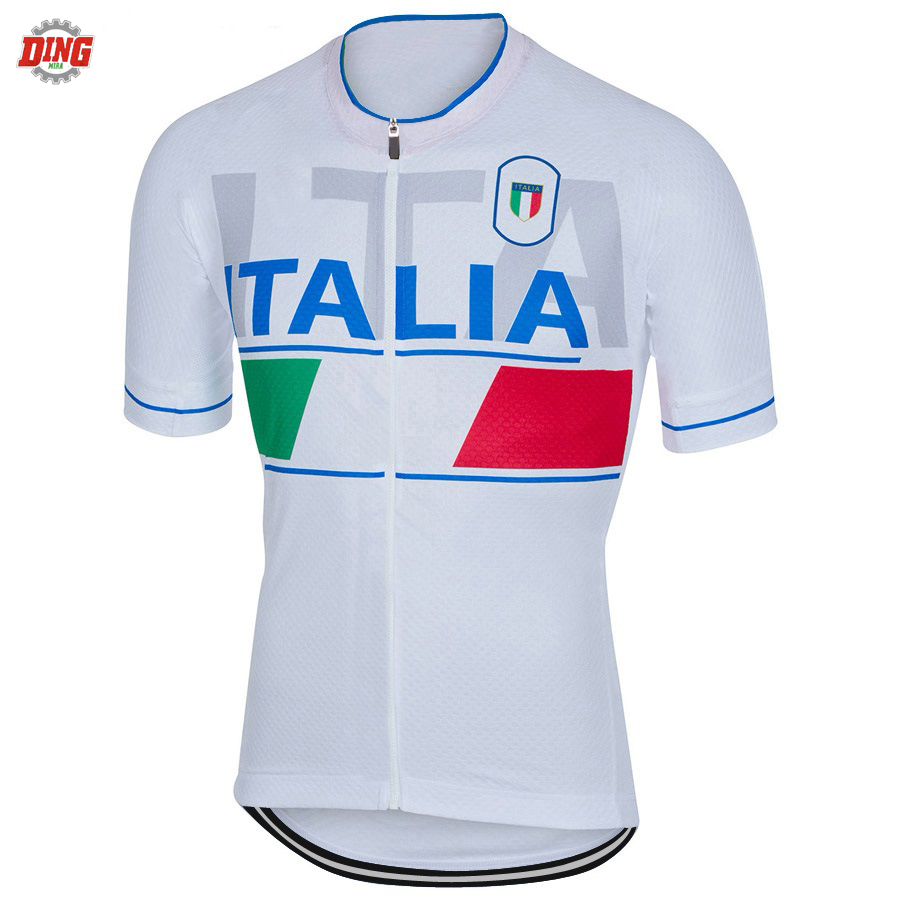 イタリアチームイタリア新白サイクリングジャージセットropa - Cycling Gear Italy のレビューと価格