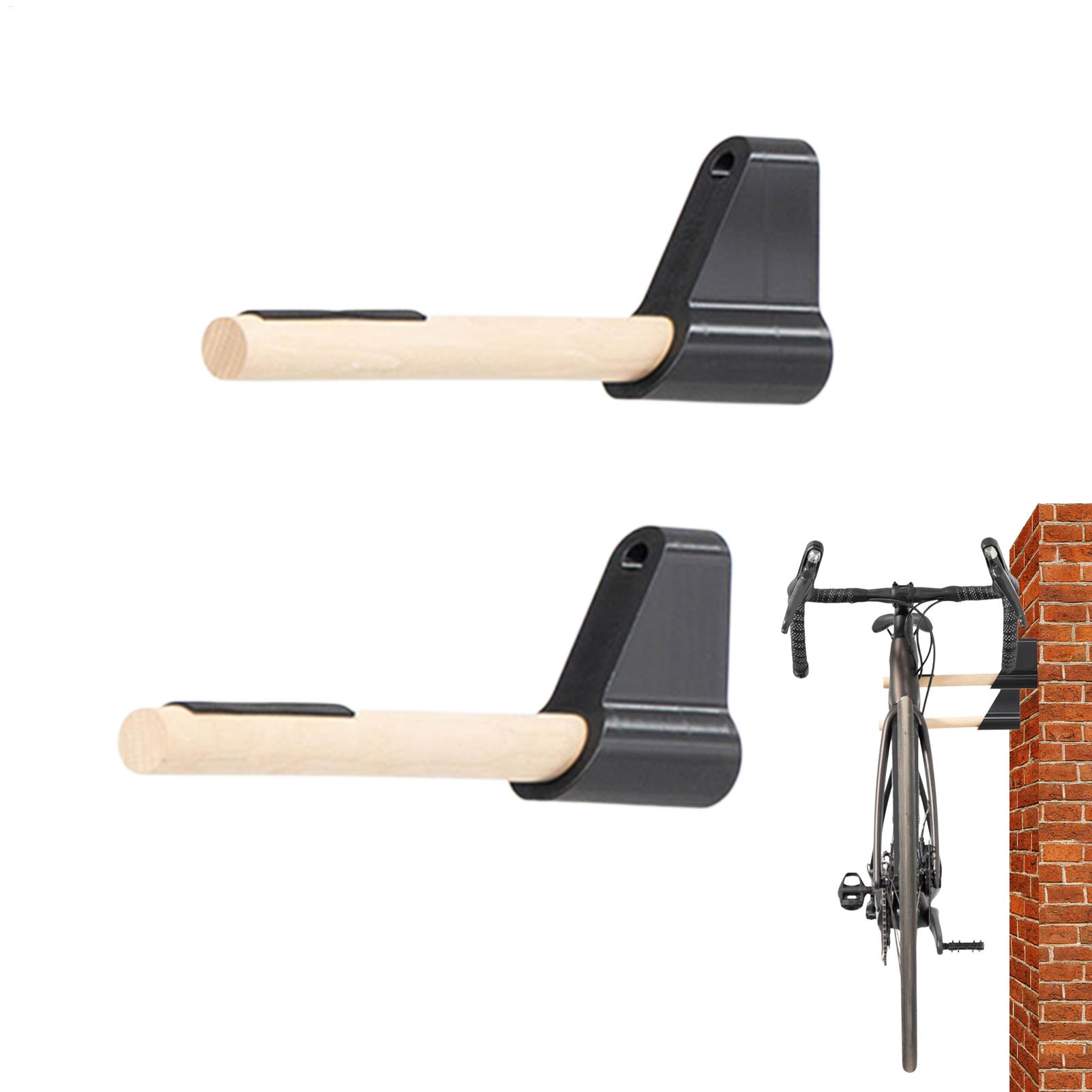 自転車収納ハンガー 壁掛け式自転車収納ラック 木製無垢材壁掛 - Cycling Gear Wall Mount のレビューと価格