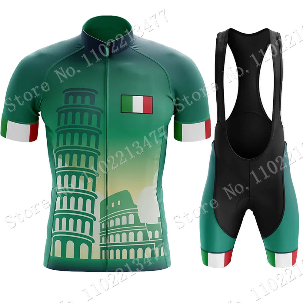 イタリア国内サイクリングジャージセット,男性用,ロードバイク - Cycling Gear Italy のレビューと価格
