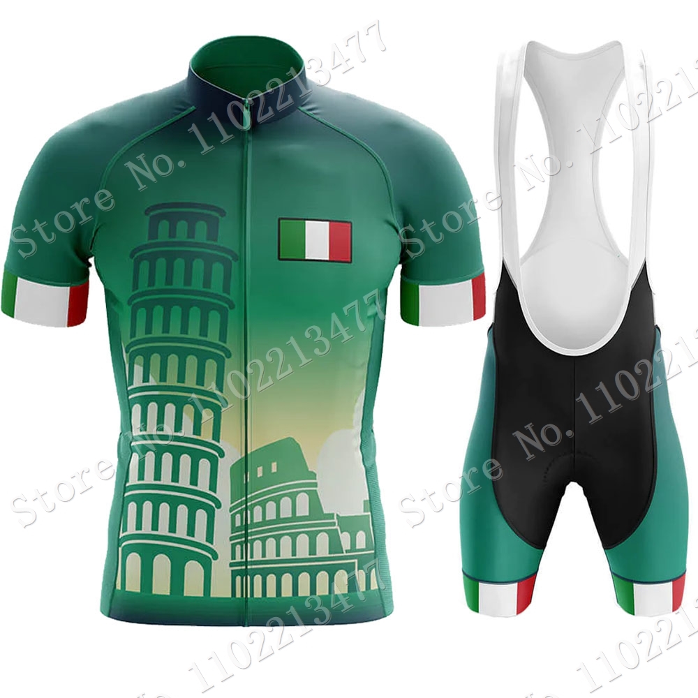 イタリア国内サイクリングジャージセット,男性用,ロードバイク - Cycling Gear Italy のレビューと価格