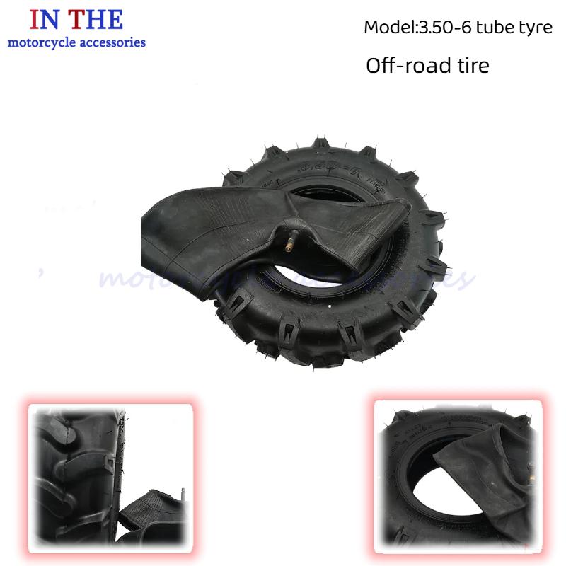 オフロードタイヤ 3.50-6 インナーチューブアウタータイ - Road Bike Tire のレビューと価格
