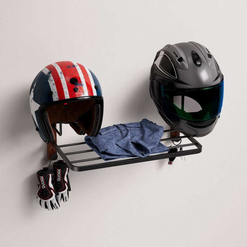 多機能壁掛けヘルメットホルダー 安全帽ハンギングラック サイ - Cycling Gear Wall Mount のレビューと価格